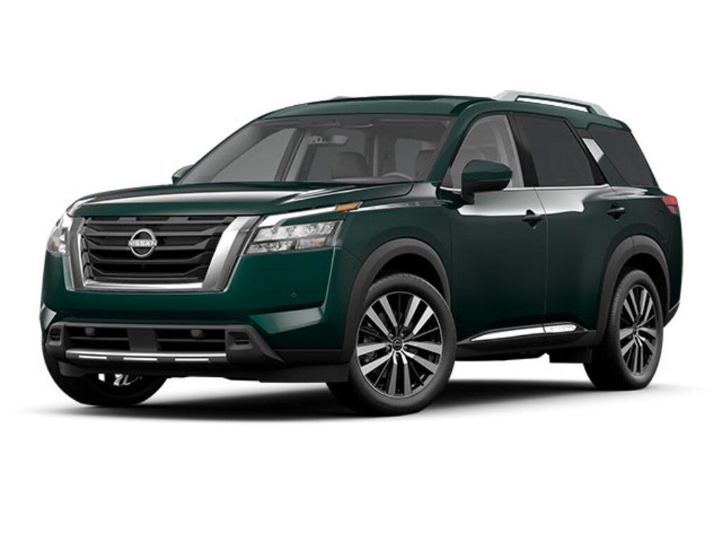 New 2024 Nissan Pathfinder Platinum Obsidian Green Pearl Super Black